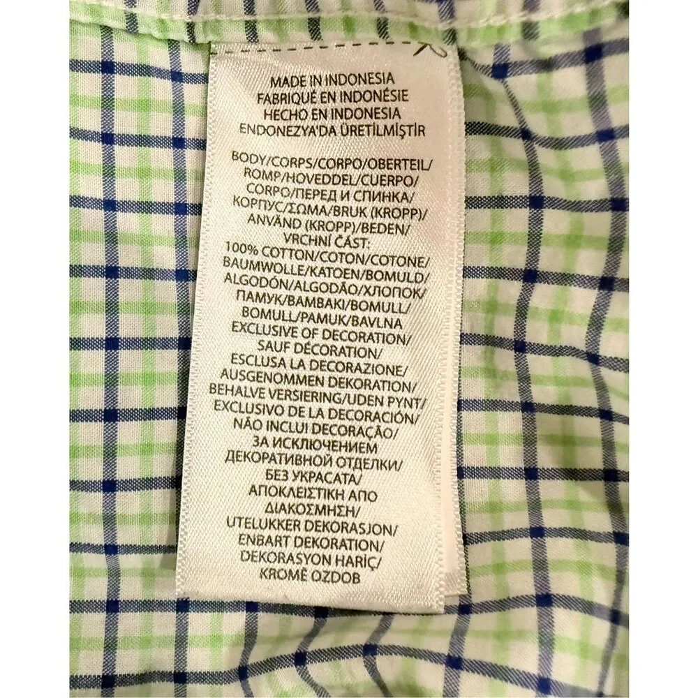 Ralph Lauren Boys Plaid Button Down Shirt Sz. L (14-16) Preppy Classic